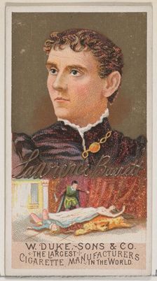 Lawrence Barrett, from the series Great Americans (N76) for Duke brand cigarettes, 1888., 1888. Creator: Unknown