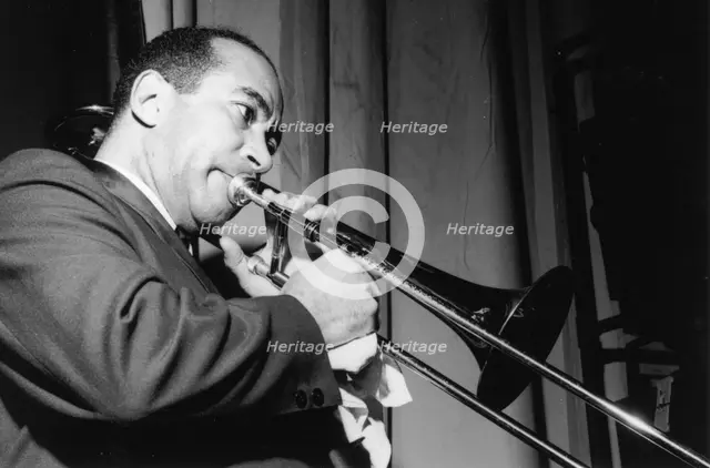 Lawrence Brown, American jazz trombonist, 1962. Creator: Brian Foskett.