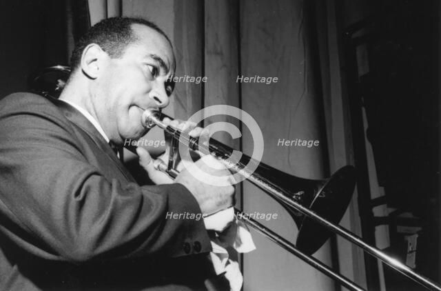 Lawrence Brown, American jazz trombonist, 1962. Creator: Brian Foskett.