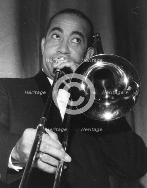 Lawrence Brown, American jazz trombonist, 1962. Creator: Brian Foskett.