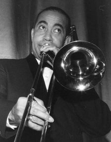 Lawrence Brown, American jazz trombonist, 1962. Creator: Brian Foskett