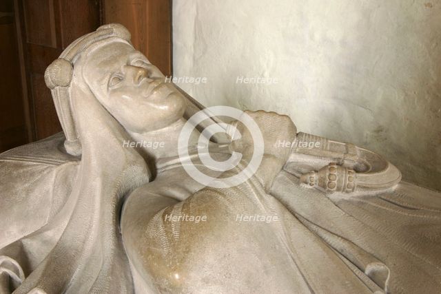 Lawrence of Arabia effigy, St Martin's Church, Wareham, Dorset.  Creator: Peter Thompson.