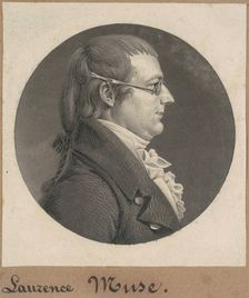 Lawrence Muse, 1808. Creator: Charles Balthazar Julien Févret de Saint-Mémin