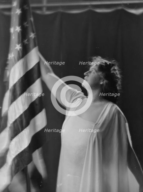 Lawton, Mary, Miss, portrait photograph, 1915. Creator: Arnold Genthe.