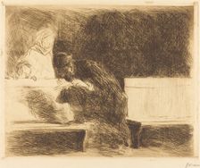 Lawyer Going through a Brief, 1909. Creator: Jean Louis Forain