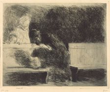 Lawyer Going through a Brief, 1909. Creator: Jean Louis Forain