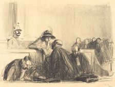Lawyer Talking to His Client, 1915. Creator: Jean Louis Forain