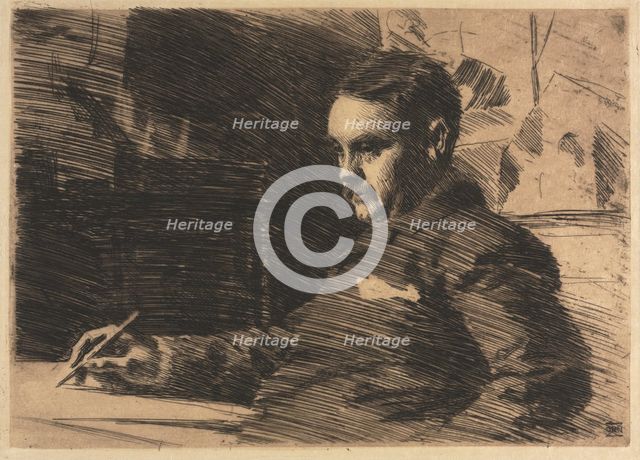 Lawyer Wade, 1890. Creator: Anders Zorn (Swedish, 1860-1920).