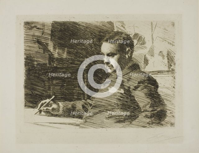 Lawyer Wade, 1890. Creator: Anders Leonard Zorn.