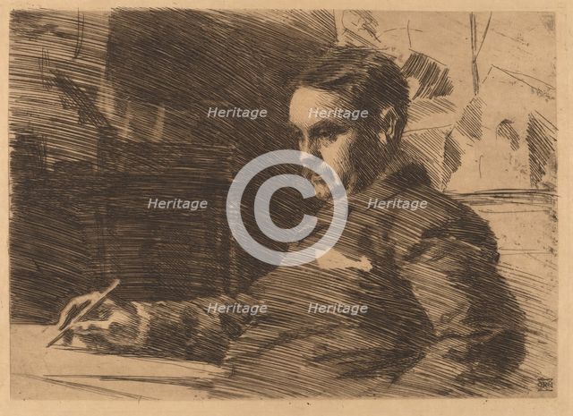 Lawyer Wade, 1890. Creator: Anders Leonard Zorn.