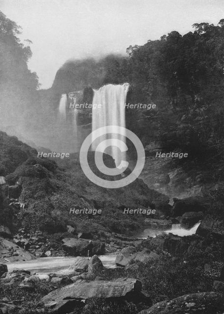 'Laxapana Falls', c1890, (1910). Artist: Alfred William Amandus Plate.