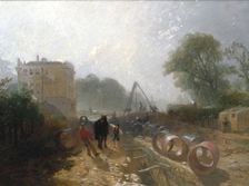 Laying Monster Tubes from the New River c1820-1870. Artist: James Baker Pyne