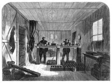 Laying of the Atlantic Telegraph Cable: receiving messages from the Great Eastern...Valencia, 1865. Creator: Unknown