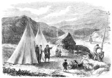 Laying of the Atlantic Telegraph Cable:...workmen on the road between Killarney and Valencia, 1865 Creator: Unknown