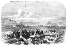 Laying of the Atlantic Telegraph Cable: watching the Caroline going out to sea..., 1865. Creator: Unknown