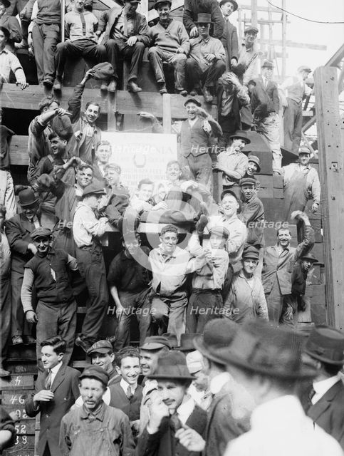 Laying Keel of U.S.S. California, 1915. Creator: Bain News Service.