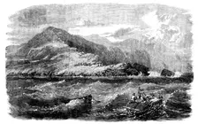 Laying the Atlantic Telegraph Cable - Valentia: Catamaran for Under-running the Shore-end..., 1858. Creator: Unknown