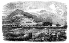 Laying the Atlantic Telegraph Cable - Valentia: Catamaran for Under-running the Shore-end..., 1858. Creator: Unknown