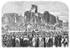 Laying the first stone of the Lucknow Memorial, 1864. Creator: Unknown