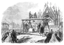 Laying the foundation-stone of an English church at Stutgard, in Wirtemberg, 1864. Creator: Unknown