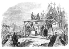 Laying the foundation-stone of an English church at Stutgard, in Wirtemberg, 1864. Creator: Unknown