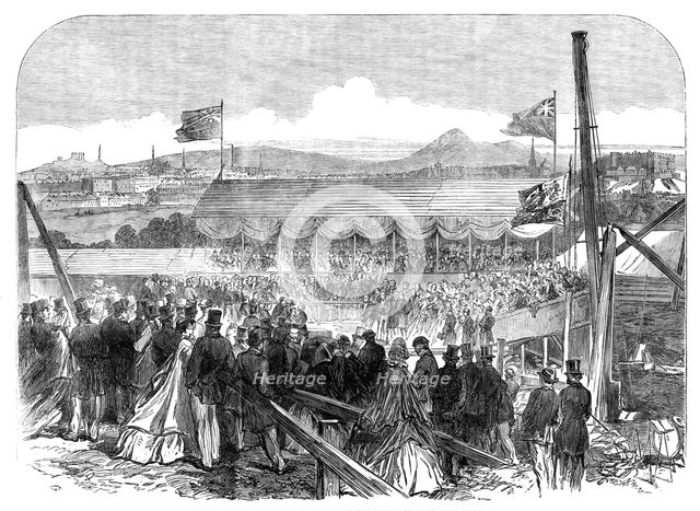 Laying the Foundation-Stone of the Fettes College, Edinburgh, 1864. Creator: Unknown.