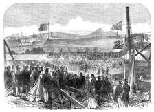 Laying the Foundation-Stone of the Fettes College, Edinburgh, 1864. Creator: Unknown