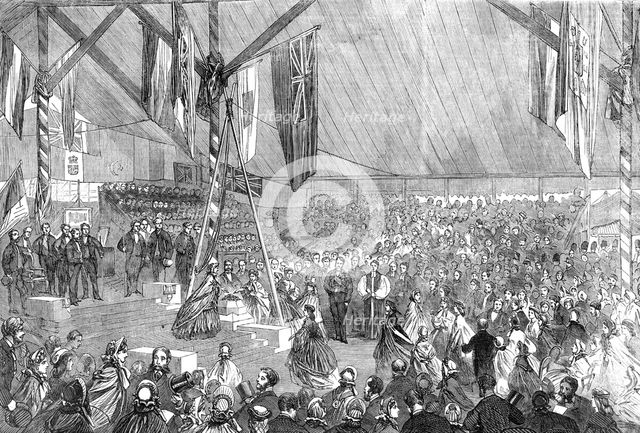 Laying the foundation-stone of the Merchant Seamen's Orphan Asylum, by the Prince Consort..., 1861. Creator: Unknown.