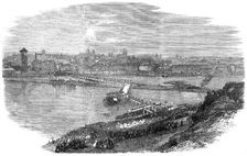 Laying the Foundation-Stone of the new bridge at Prague, 1865. Creator: Unknown