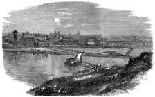 Laying the foundation stone of the new bridge at Prague, Czech Republic, 1865