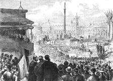 Laying the Foundation-Stone of the new Municipal Buildings, Glasgow, 1883. Creator: Unknown