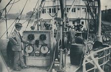 Laying the Lines That Bridge The Seven Seas c1935. Creator: Siemens Brothers and Company Limited