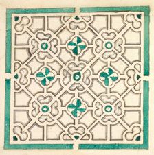 Layout for a Garden with Flower-shaped Floral Beds, 17th century. Creator: Jorg Rurfinger