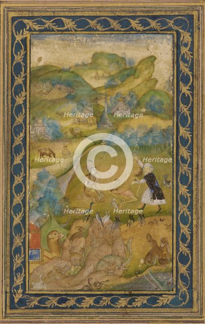 Layla and Majnun, Mughal dynasty, 17th century. Creator: Unknown.