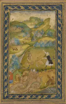 Layla and Majnun, Mughal dynasty, 17th century. Creator: Unknown