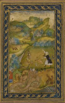 Layla and Majnun, Mughal dynasty, 17th century. Creator: Unknown