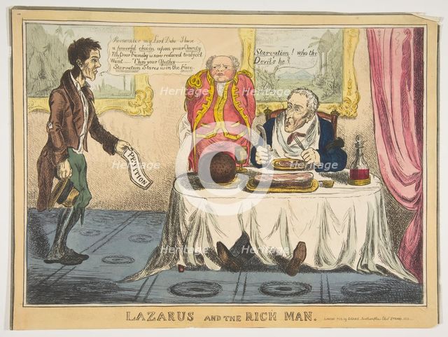 Lazarus and the Rich Man, 1830. Creator: Unknown.