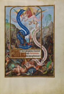 Lazarus's Soul Carried to Abraham; Spinola Hours, about 1510-1520. Creator: Master of James IV of Scotland
