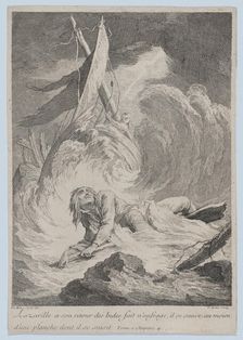 Lazarille à son retour des Indes fait n'aufrage..., ca. 1717-60. Creator: Pierre Aveline
