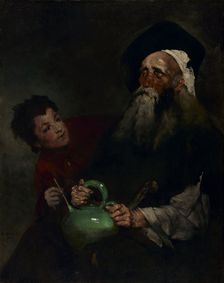 Lazarillo de Tormes and His Blind Master, before 1880. Creator: Théodule Ribot (French, 1823-1891)