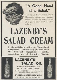 Lazenby's Salad Cream, 1906