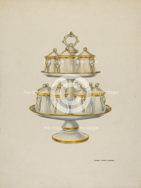 Lazy Susan, c. 1940. Creator: Harry Mann Waddell.