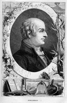 Lazzaro Spallanzani, Italian biologist, 1874. Creator: Unknown
