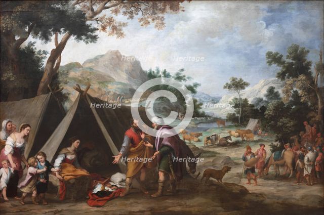 Laban Searching for his Stolen Household Gods, c. 1665-1670. Creator: Bartolomé Esteban Murillo (Spanish, 1617-1682).