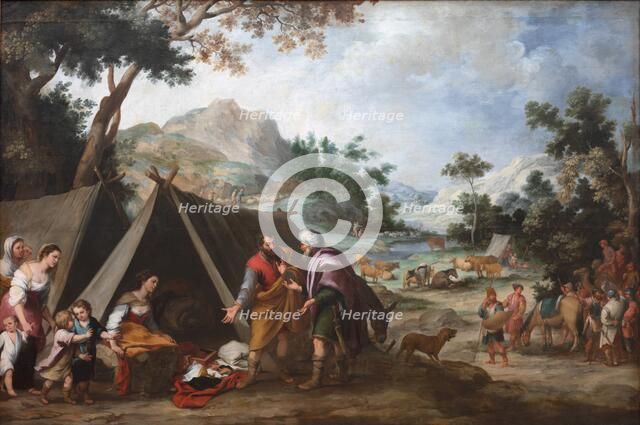 Laban Searching for his Stolen Household Gods, c. 1665-1670. Creator: Bartolomé Esteban Murillo (Spanish, 1617-1682).