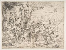 Laban searching for idols among Jacob's possessions, ca. 1635-40. Creator: Giovanni Benedetto Castiglione