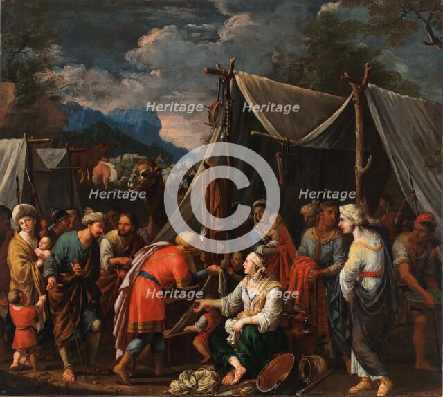 Laban Seeking His Idols. Creator: Heiss, Johann (1640-1704).