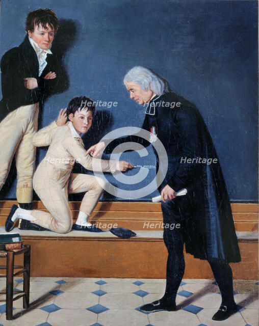 L'abbé Sicard (1742-1822) instruisant les sourds-muets, after 1812. Creator: Unknown.