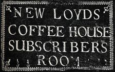 Label of Arrival and Loss Book, 1774 (1928)