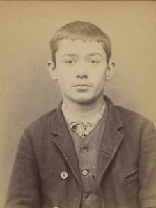 Labeyrie. Romain. 19 ans, né le 13/11/74 à Cauna (Landes). Sculpteur. Anarchiste. 10/1/94. , 1894. Creator: Alphonse Bertillon